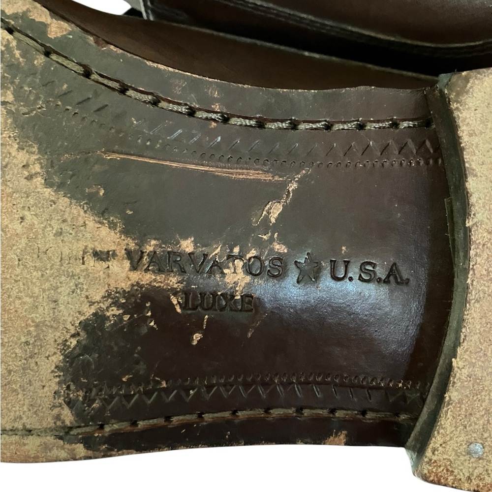 John Varvatos Luxe Oxford Brown Leather Plain Toe Dress Shoes Men’s Size 11 - Picture 13 of 16